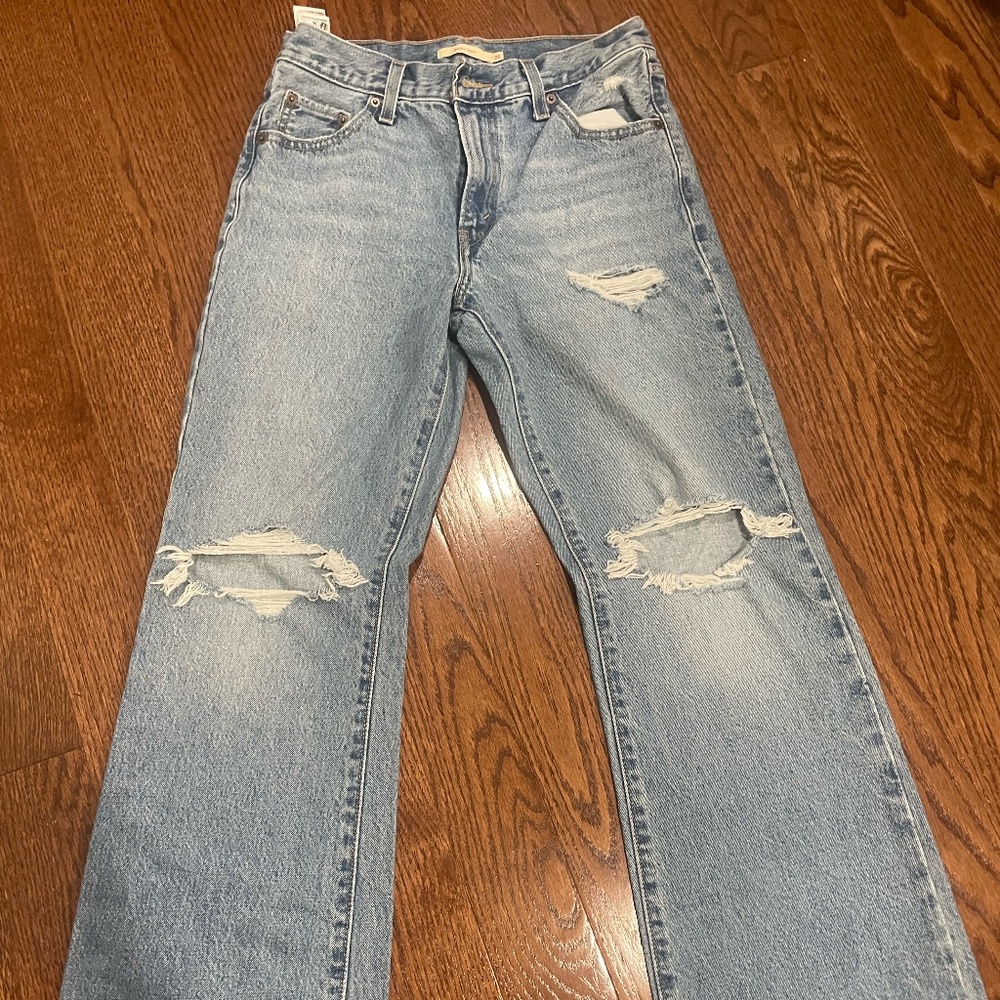 Levi's Jeans baggy boot jeans with rips